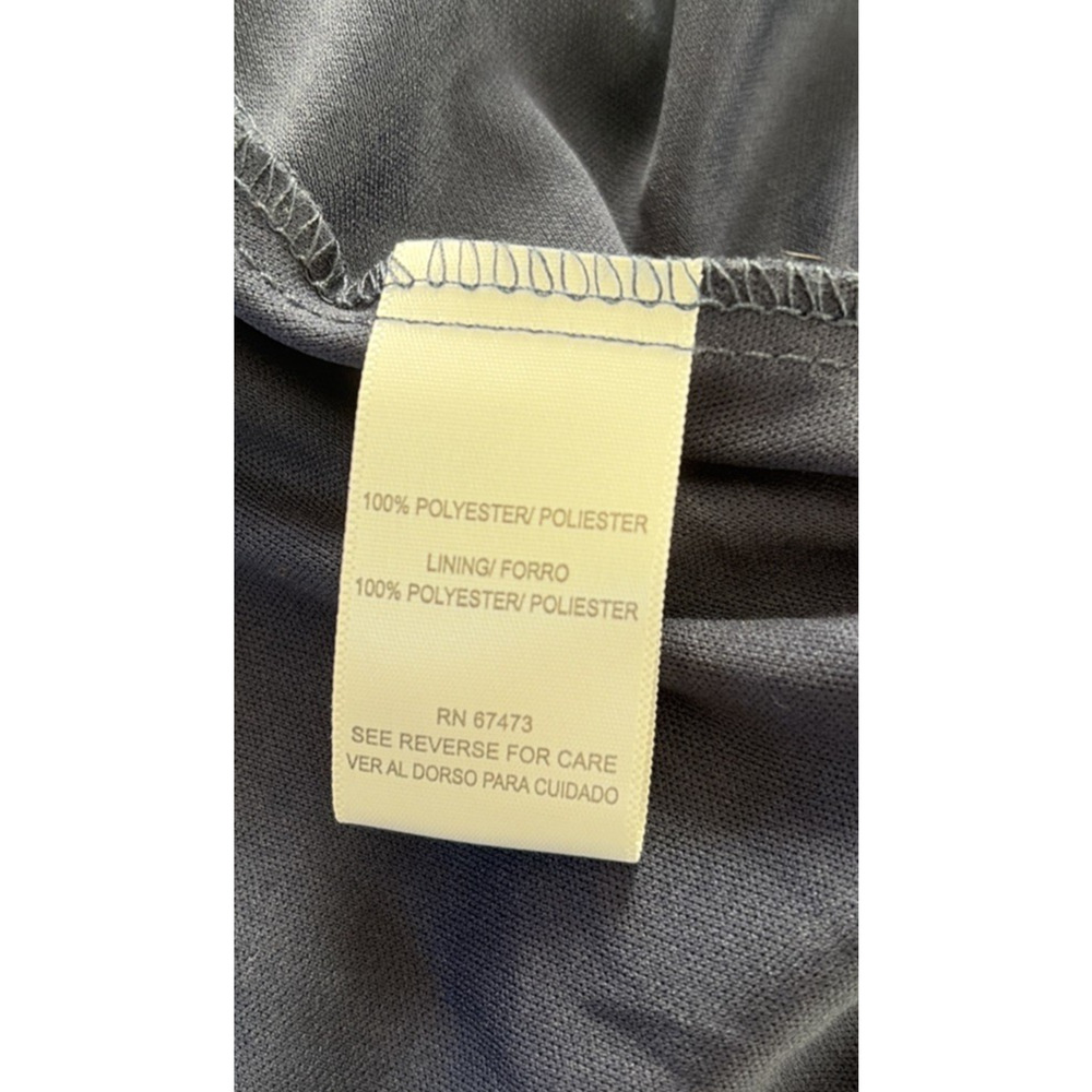 Women's Blue White Floral Sleeveless Asymmetric Maxi Dress 14 Party Summer Event - Picture 5 of 12